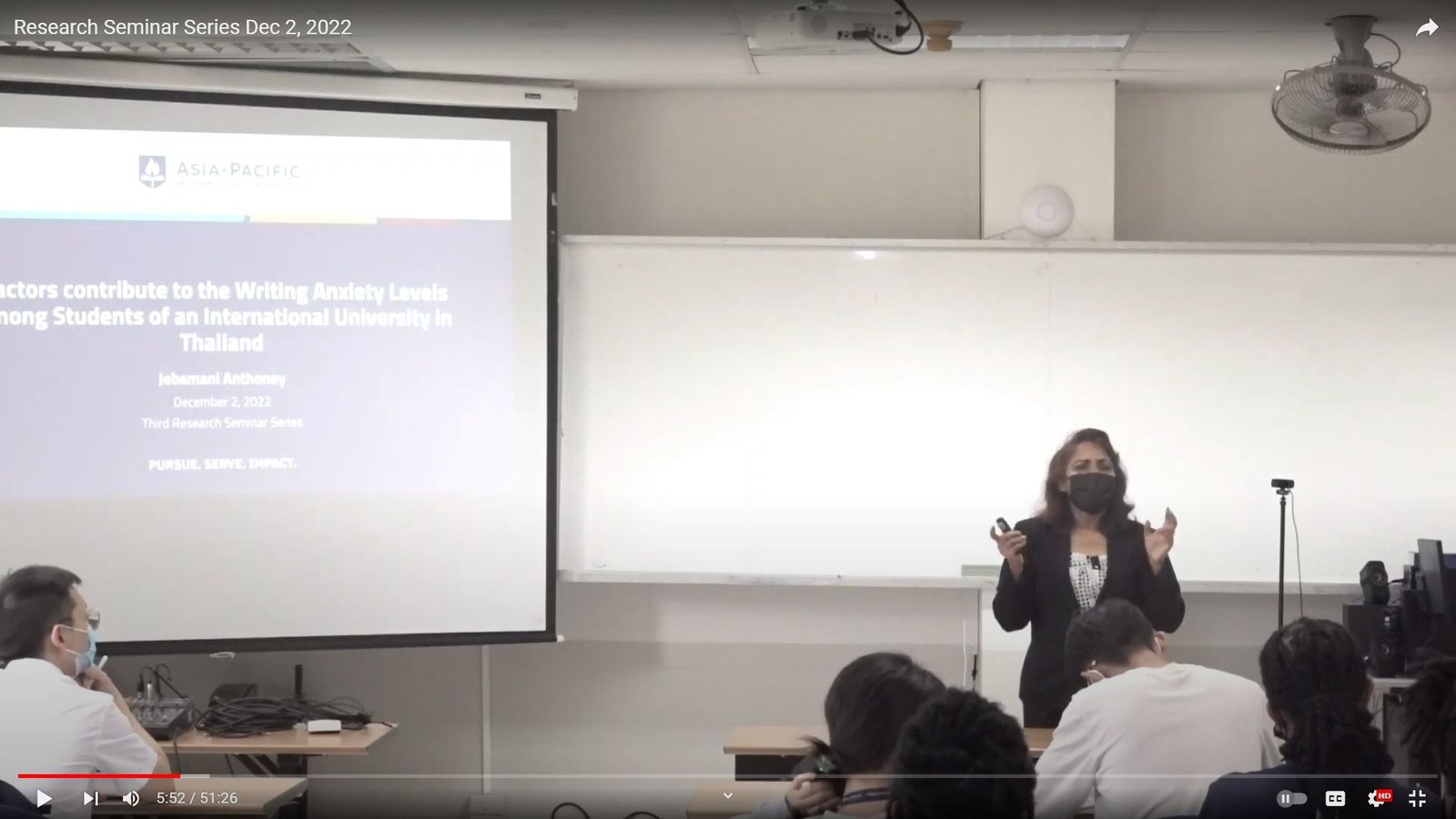 Determining the factors that contribute to writing anxiety levels among students at an international university in Thailand.