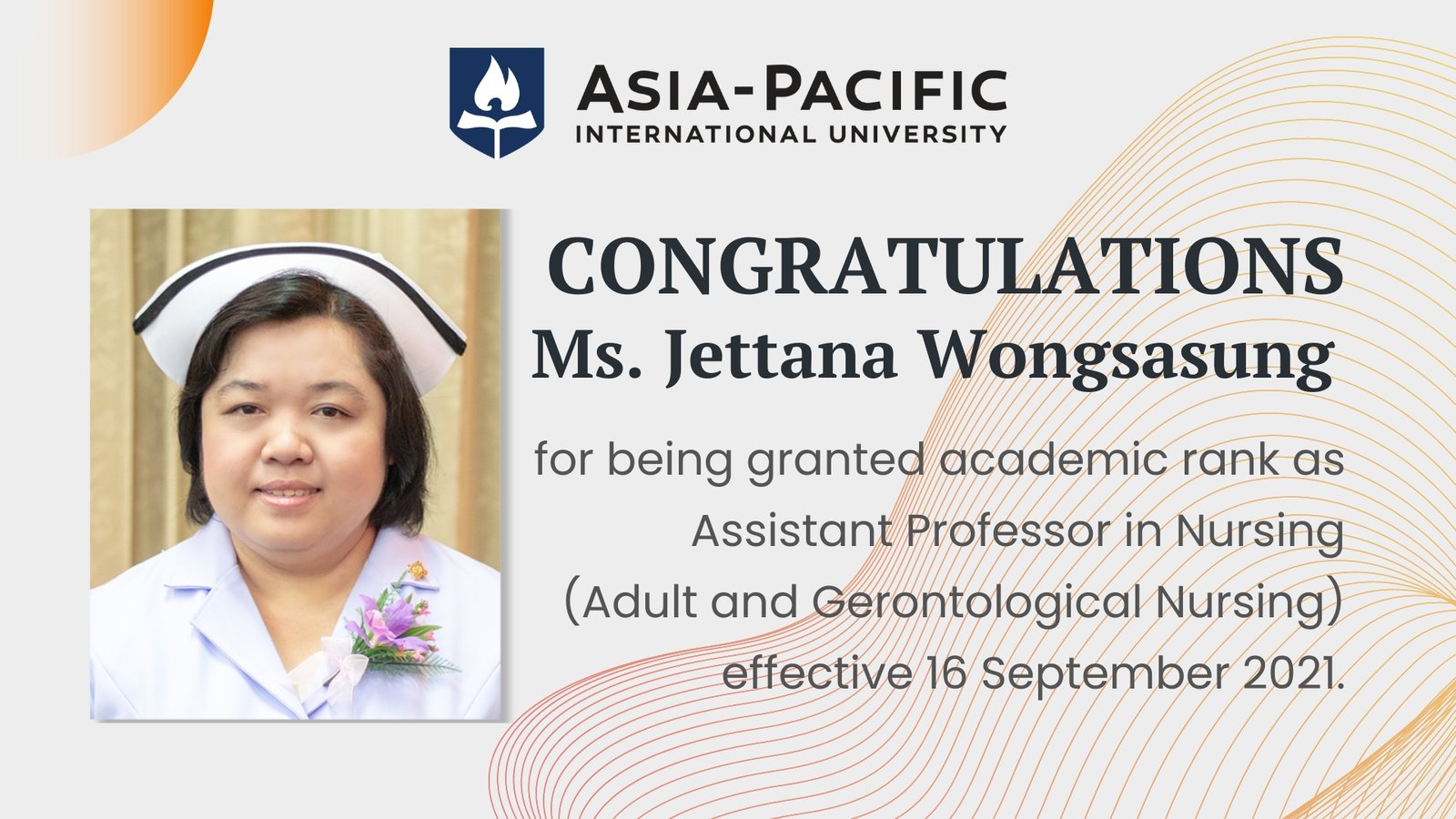 Congratulate Ms. Jettana Wongsasung (PPT)