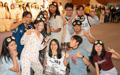 AIU Students Return in Style with Pajama-Themed Welcome Back Party