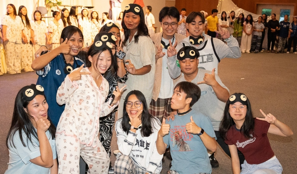 AIU Students Return in Style with Pajama-Themed Welcome Back Party
